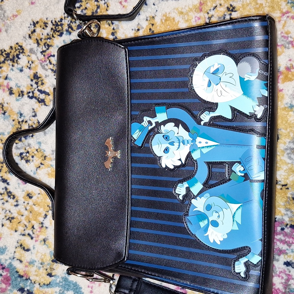 Disney Loungefly Haunted Mansion Hitchhiking Ghost Satchel Purse Crossbody